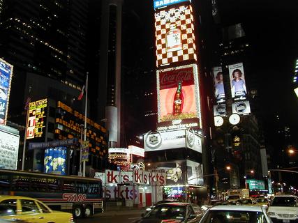 Times Square at night, looking north<br>Location: <a href="https://www.google.com/maps/search/?api=1&query=40.7589,-73.98479" target="_new">7th Ave between 46th and 47th St</a>